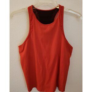 Gap Fit Red Athletic Tank Top with Mesh Inserts Size XL EUC